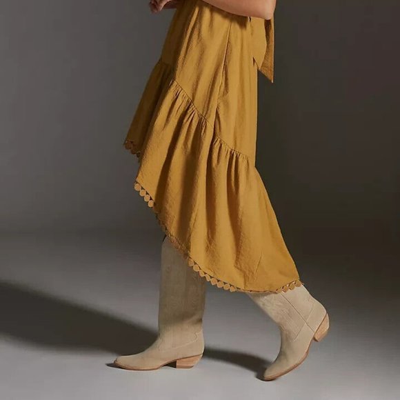 Anthropologie Maeve High-Low Strapless Midi Dress - Picture 6 of 6